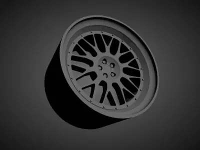 JNC 005 scalable and Printable rim 3D print model
