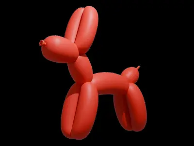 Balloon Dog Free low-poly 3D model