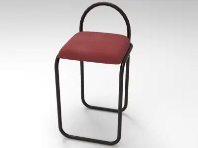 Deph Chair Low-poly 3D model