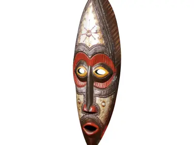 African Masks 3D model