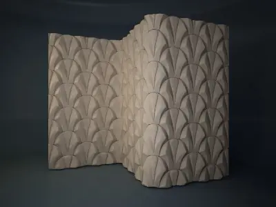 04 VIGELAND WALL PATTERN Low-poly 3D model