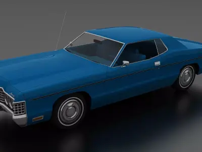 Monterey 2dr Hardtop 1972 Low-poly 3D model