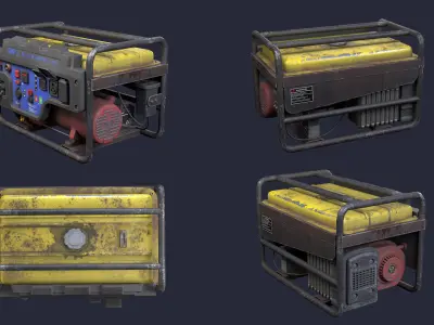 Generator Low-poly 3D model