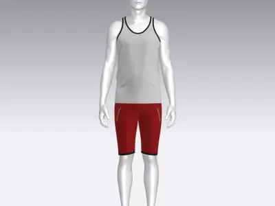 Sport Suit Low-poly 3D model get