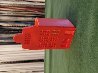 AMSTERDAM HOUSES TEALIGHT HOLDER SET 5 HOUSES PENHOLDER 3D print model