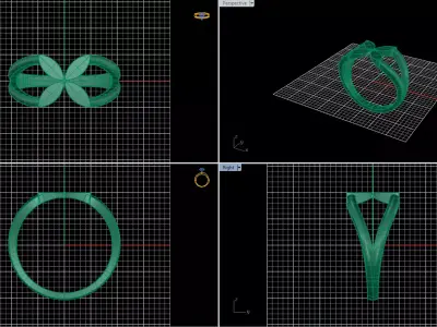 Minimal Abstract Ring 53 3D print model