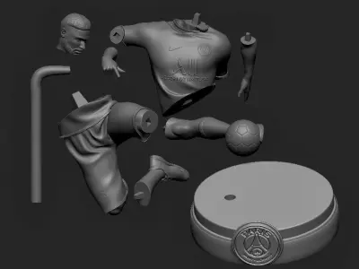Neymar JR 3D Printable 3s 3D print model