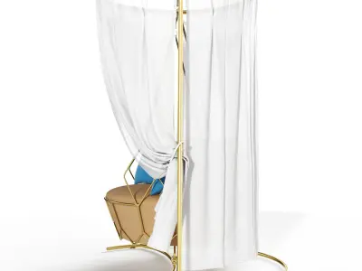 Roberti Rattan Gravity swing sofa 3D model