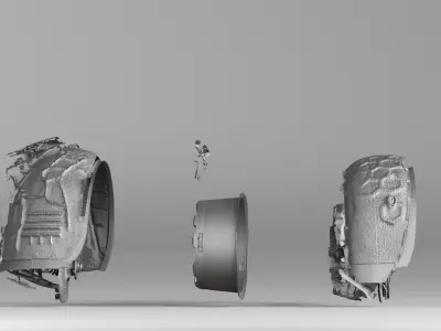 001636 3D Scan of Volkswagen Touareg 2021 Car Parts 3D print model
