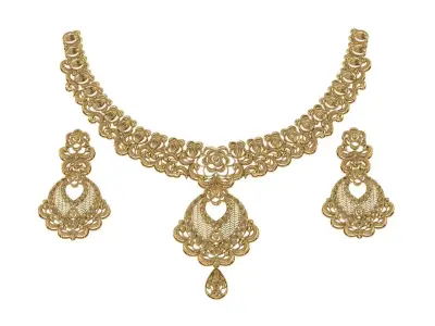 Indian Traditional Necklaces 3D print model