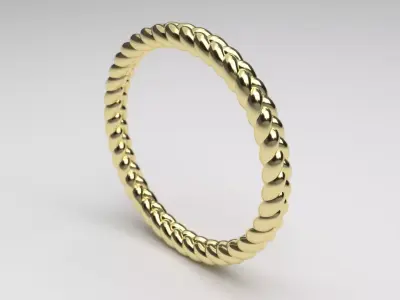 Braided Ring US Size 8 3D print model