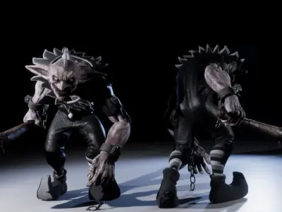 Foolish Goblin - Rigged and Animated Low-poly 3D model