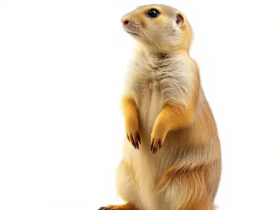 Prairie Dog D Model Pack with Detailed Fur and Textures Low-poly 3D model