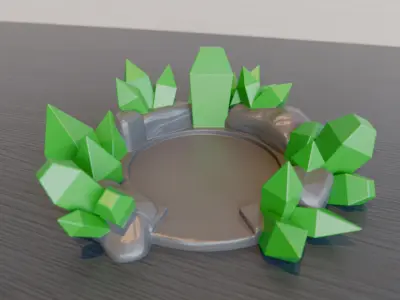 Mug Coaster - Crystal Ore Free 3D print model