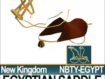 Saddle Ancient Egypt New Kingdom 3D model