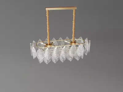 Luxury Chandeliers Set   PBR Textures  Interior Lighting Models 3D model
