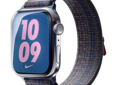 Apple Watch Series 9 Nike Sport Loop Game Royal 3D model