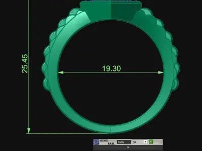 Diamond Jewelry Ring 3D print model