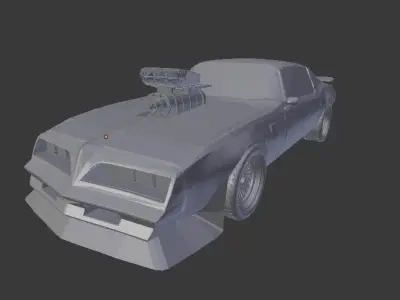 Pontiac Firebird Trans Am 1977 from The Wraith movie 3D print model