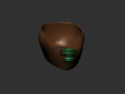 helmet high poly sculpt 3d printable ver 7 3D model 3D model 8
