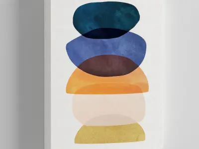 12 Posters Set 3D model