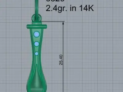 Unique Pendant 3826 3D print model