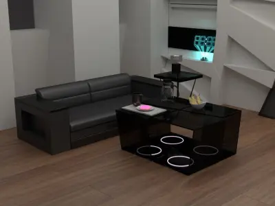 modern interior asset Free 3D model