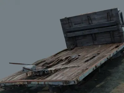 GAZ 3307 Low-poly 3D model