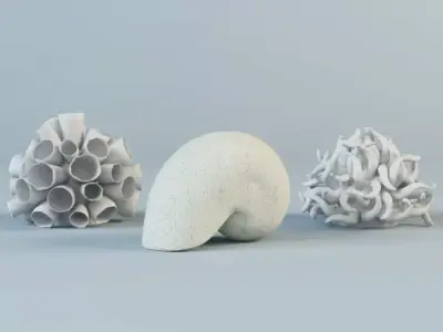 Decorative Ceramic Figures by ZARA HOME 3D model