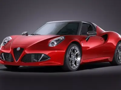 Alfa Romeo 4C Spider 2016 3D model