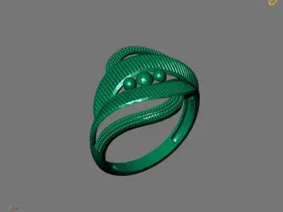 Women Plain Ring Ready STL Models Womens Ring 3d models 3D print model 45