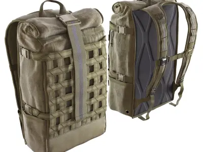 Bike messenger backpack 3D model