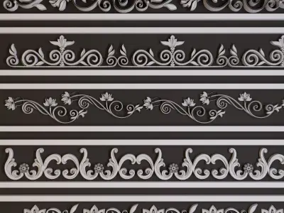 Ornament Trim Vol 04 3D model