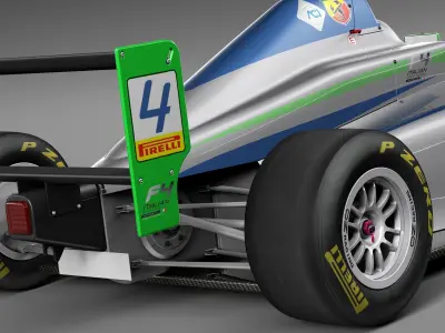 Formula 4 Tatuus 2014 3D model