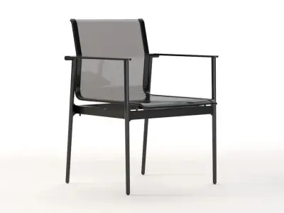 Ginger Jar Furniture Stacking Chair With Arm 3D model