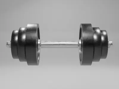 Dumbbell Low-poly 3D model purchase