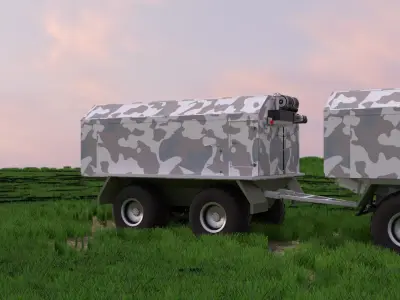 Swamp rover Petrovich 3D model