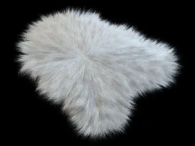 Sheepskin rug 3D model