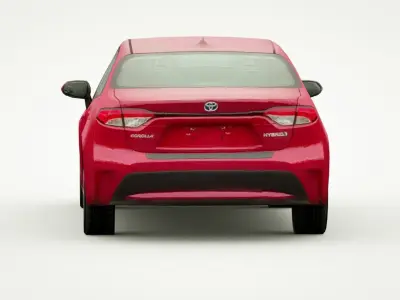 2022 Toyota Corolla hybrid Low-poly 3D model