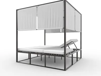 Poolside Cabana 04 3D model