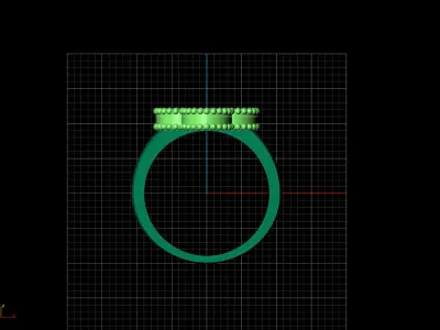 Diamond clover ring design replica 3D print model