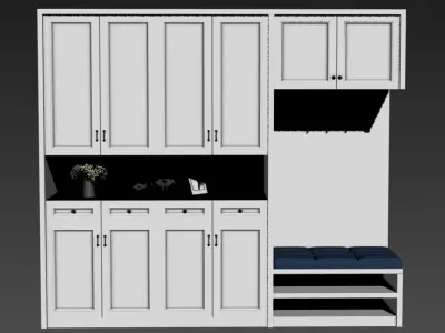 BabyCar three baby strollers Free 3D model