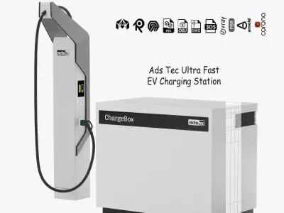 Ads Tec Ultra Fast EV Charging Station 3D model