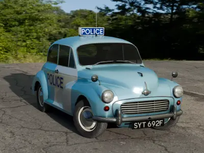 Morris Minor 1000 Low-poly 3D model