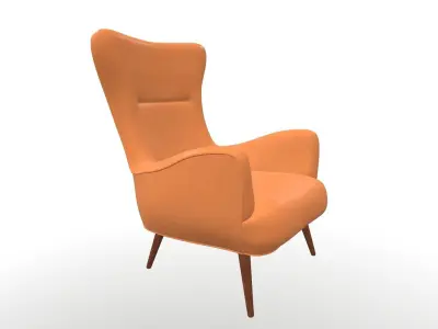 Luxury Single Sofa Chair 3D model