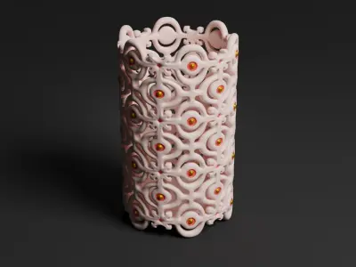 Elegant pen pencil napkin candle Holder for decoration 3D print model