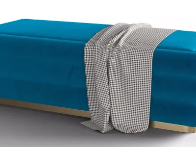 Luxury Loffa Set Pouf 3D model