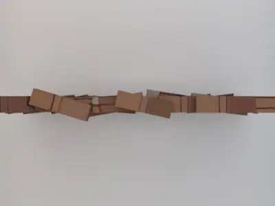 Brick Window Wall  Low-poly 3D model