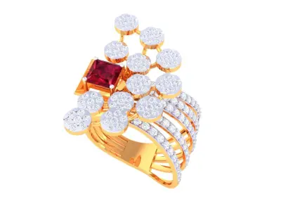DIAMOND RING 3D print model 18