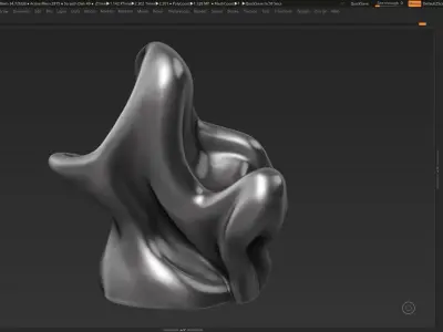 Modern Abstract Decorative sculpture 3d print model 36 3D print model